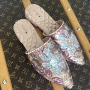 Birdies sliders sequined size 7.5 new